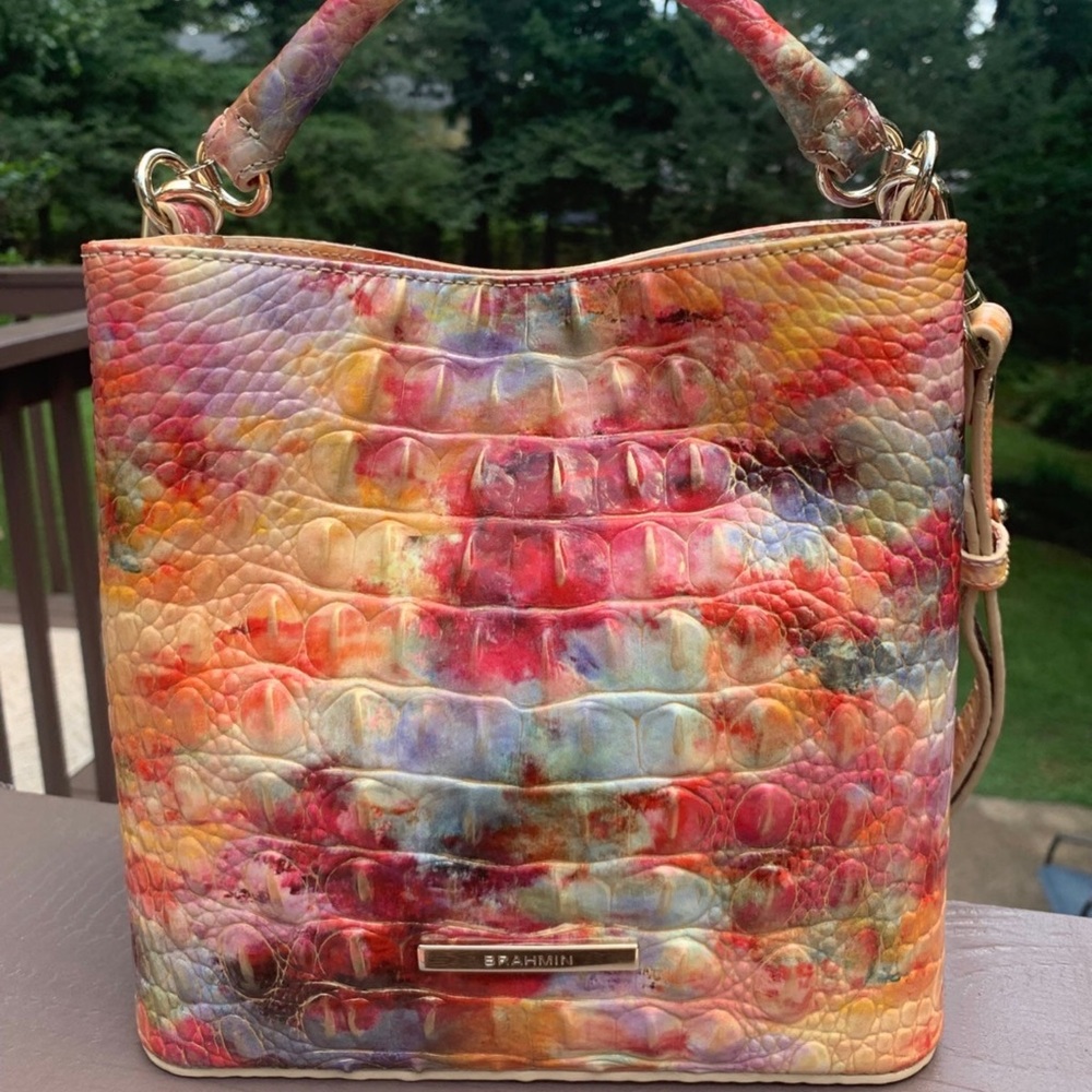 SOLD**Brahmin mini Amelia in candy